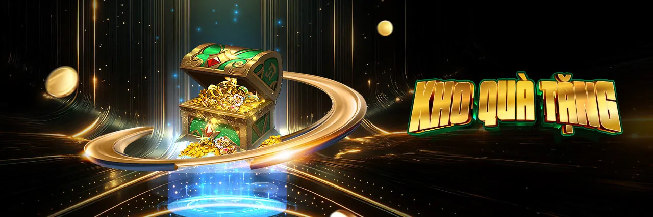 Hình ảnh chính về trò chơi slot KJC với biểu tượng tiền vàng và máy quay số